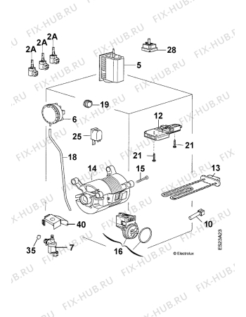 Взрыв-схема стиральной машины Kelvinator KF836 - Схема узла Electrical equipment 268